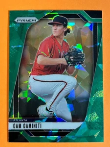 Cam Caminiti 2025 Panini Prizm (RC, SP) Green Ice Prizm #176 Atlanta Braves - Imagen 1 de 2
