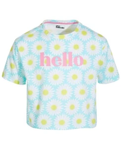 NWT Epic Threads Big Girls Daisy Hello Graphic T-Shirt - Picture 1 of 3