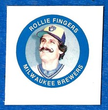 1984 Fun Foods Proof ROLLIE FINGERS (Milwaukee Brewers) ex-mt