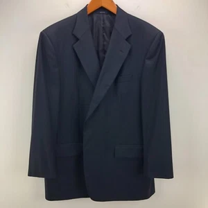 Brooks Brothers Mens Loro Piana Suit Coat 45R Navy Wool Super 110 Italy 2 Button - Picture 1 of 10