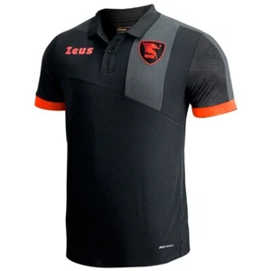 U.S. Salernitana 1919 Black Polo Shirt 2022/23 BNWT Zeus XXL - Picture 1 of 5