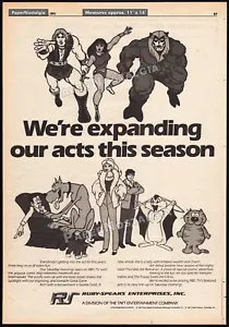 RUBY-SPEARS - Original 1981 Trade AD / poster_ Thundarr the Barbarian_ Marmaduke - Picture 1 of 1
