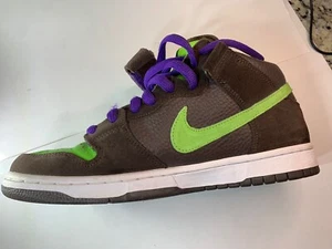 Nike SB Mid Dunk Donatello Size 9.5 Pre-Owned - Picture 1 of 10