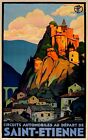Heim Wand Kunstdruck - Vintage Reise Poster - St.Etienne Frankreich - A4,A3,A2,