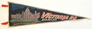 De colección VICTORIA B.C. Banderín Canadá-27"-Bandera Triángulo-Negro-Ajuste-Japón - Imagen 1 de 4
