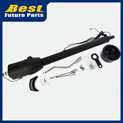 32-дюймовая рулевая колонка Black Street Hot Rod наклон из нержавеющей стали для Chevy GM Chrysler - Изображение 1 из 4