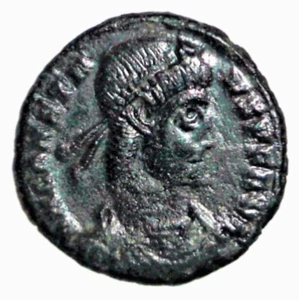 Moneda Antigua Imperio Romano 27 a.C.-476 d.C. Emperador AE de bronce en barco con victoria - Imagen 1 de 2