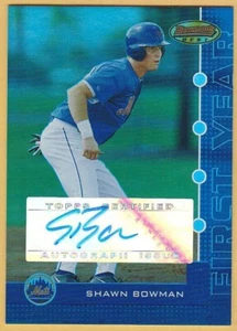 2005 Bowman's Best Blue #118 Shawn Bowman Autograph New York Mets - Picture 1 of 1