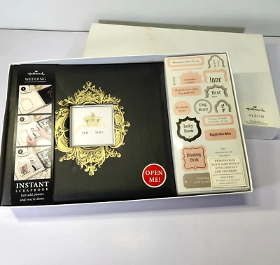 Hallmark Queen For A Day Wedding Scrapbook Instant Photo Album 6 Sheets Stickers - Image 1 of 4