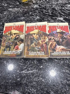 Jake Logan Lot Of 6 Paperback Books Slocum’s War, #337, #343, #345 - Imagem 1 de 4