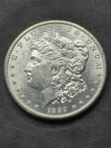 Dólar de plata Morgan 1889-S BU/MS+ PL REV bonita fecha clave baja de colección #83 - Imagen 1 de 20