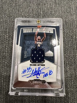 2018-19 Panini Dominion with Authority Material Signatures /49 Dikembe Mutumbo - Image 1 of 2