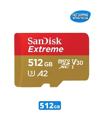 Sandisk 512GB Extreme MicroSD Memory Card Steam Deck Nintendo Switch Gaming - Image 1 of 2