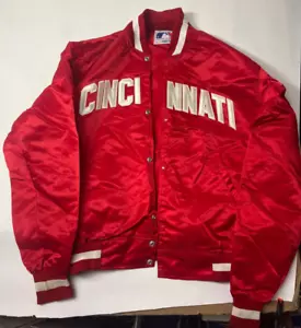 Cincinnati Reds Red Satin Jacket XXL by Starter - Picture 1 of 5