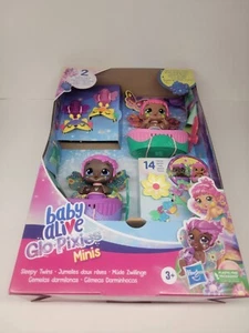 Baby Alive New Glo Pixies Minis 14 Pieces Glow In The Dark 3.75" Pixie Twins - Picture 1 of 2