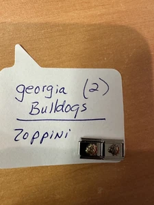 Zoppini Georgia Bulldogs (2) Italian Charms - Picture 1 of 3