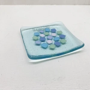 Art Glass Trinket Dish By Cynthia Easterling New - Foto 1 di 8