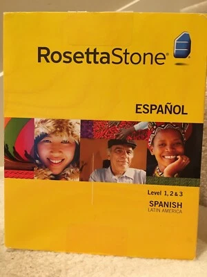 Rosetta Stone Lvls 1-3 Spanish Espanol Latin America (PC, Mac) Vrsn 3 + Headset - Image 1 of 4
