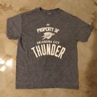 Oklahoma City Thunder T-shirt Youth Small Gray Majestic NBA