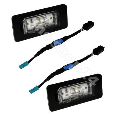 SMD LED original Kennzeichenbeleuchtung BMW mit Adapter Canbus Widerstand Kabel - Bild 1 von 2