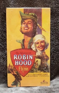 The Adventures of Robin Hood (VHS, 1989) Errol Flynn, Olivia DeHavilland SEALED - Picture 1 of 4