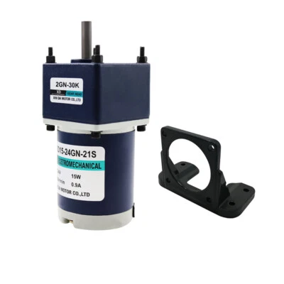 High Torque Gear Motor Worm Gear Gearbox Worm Gear Reducer RV Motor 15W - Image 1 of 4