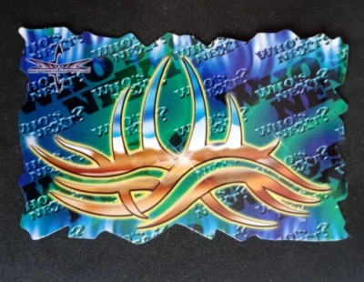 WCW 1999 ¿Quién es el próximo? Calcomanía con logotipo Goldberg máquina expendedora de lucha libre pegatina Foto 1 de 2