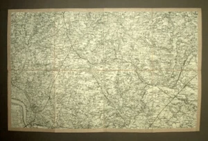 Region de SAINT ANDRÉ DE CUBZAC, CAVIGNAC en Dordogne Carte géographique 19eme - Imagen 1 de 6