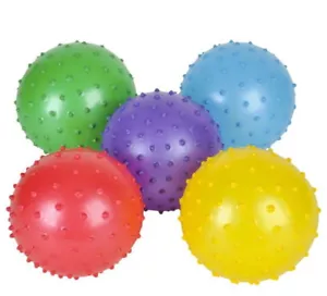 12 Pelotas Deportivas Knobby Grandes 7" Novedad Kick Bounce Ball Juguete a Granel Favores de Fiesta - Imagen 1 de 4
