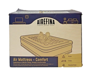 Airefina AF-A08 tragbare Luftmatratze mit integrierter Pumpe Queen 80” x 60” x 18” - Bild 1 von 10