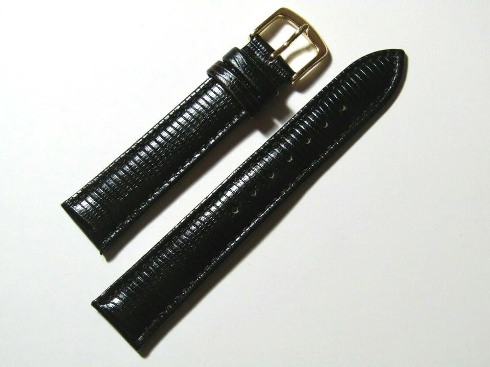 Hadley-Roma 18mm Regular Brown Genuine Leather Lizard Grain Watch Band MS716