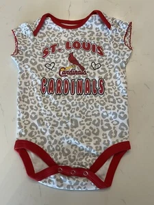 St Louis Cardinals Baby One Piece Short Sleeve 6-9 Months - Picture 1 of 5
