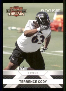 2010 Panini Threads #288 Terrence Cody RC - Picture 1 of 2