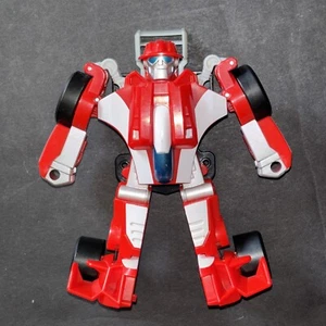 Transformers Rescue Bots Heatwave Racecar Drifter Academy Red Figure Step Change - Picture 1 of 15