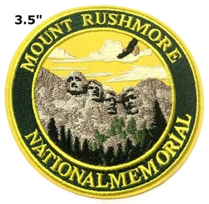 Mount Rushmore National Memorial Patch Iron-On Embroidered Applique Nature Badge - Picture 1 of 12