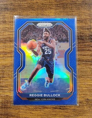 2020-21 Panini Prizm Blue Prizm #90 Reggie Bullock Knicks /199 Rare SP - Image 1 of 2