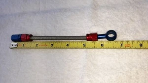 Earls AN-3 Braided Racing High Pressure Hose Assembly w/10.2mm .400" I.D. Banjo - Picture 1 of 5