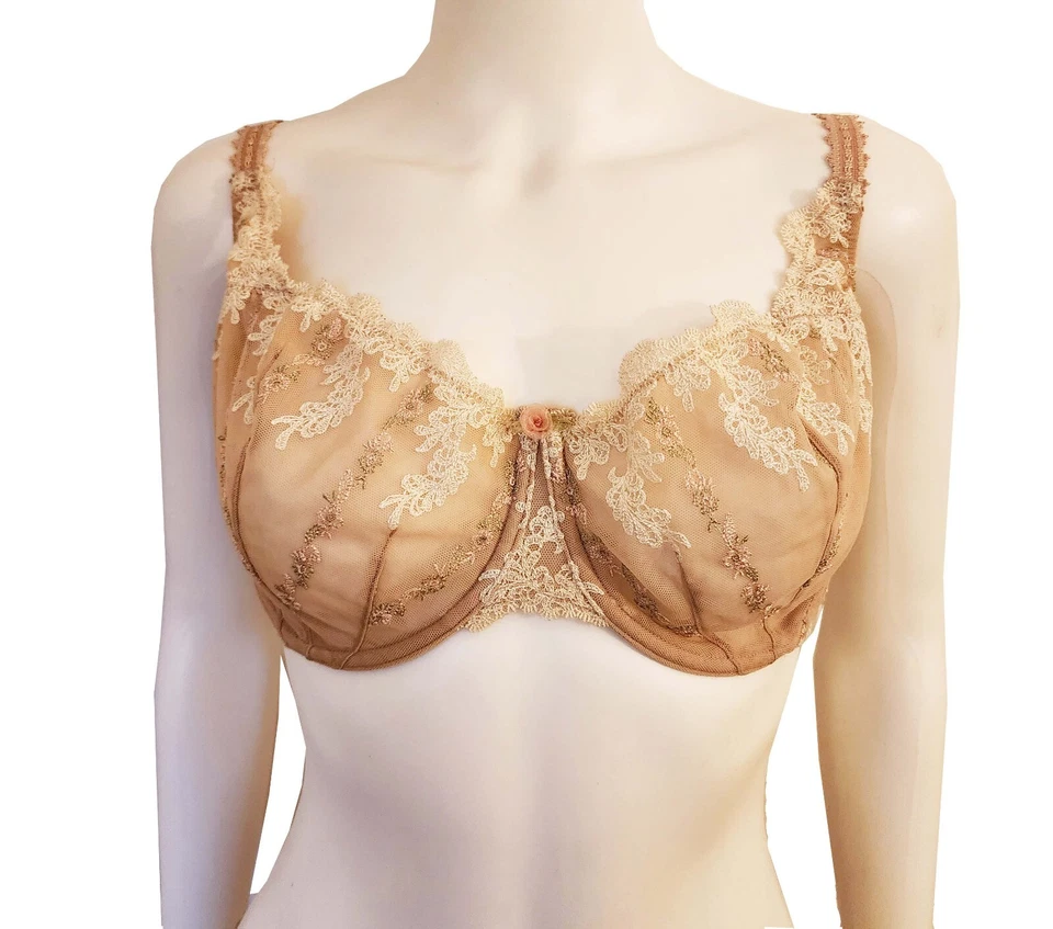 Sujetador vintage bordado de encaje Felina Foto 1 de 4