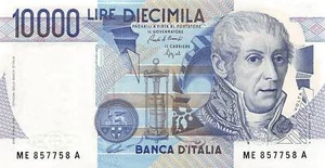 Italy  10.000  Lire  3.9.1984  Series ME-A  Circulated Banknote DD8 - Picture 1 of 2