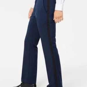 Afani Men's Contrast Stripe Lux Pants, Deep Twilight/Deep Black, Size 32W 32L - Picture 1 of 4