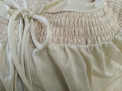 Vintage 1960s Sears  Women’s Sz M 56"Long Champagne Gold gown Robe Peignoir Set  - Image 1 of 4