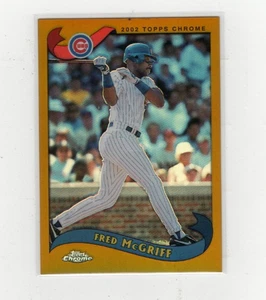 Fred McGriff Topps 2002 cromo dorado refractor #385 envío gratuito (H221) - Imagen 1 de 1