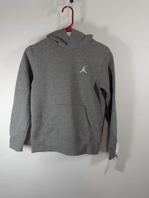Nike Air Jordan Boys Youth Gray Carbon Heather Hoodie Sweatshirt Size M Boys - Image 1 of 4