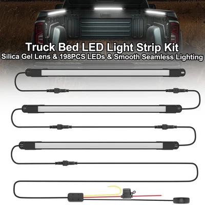 Kit de tiras de luces LED para cama Turck 6000K carga DRL impermeable para Ford F150 F250F350 Foto 1 de 4