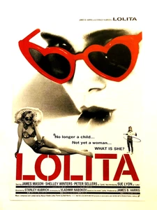 Mini póster volante de película Lolita Stanley Kubrick Sue Lyon James Mason JAPÓN - Imagen 1 de 2