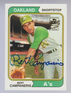 Bert Campaneris A's 2003 Topps Archives Fan Favorites Autograph SP ON CARD AUTO - Picture 1 of 2