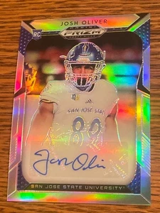 2019 Prizm Draft Picks RC Autograph Josh Oliver San Jose State #243 Refractor - Picture 1 of 2