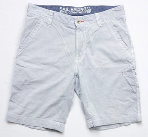 Sail Racing Grinder Stripe Shorts mens Bermuda Bottoms size M Medium W32 COTTON - Picture 1 of 8