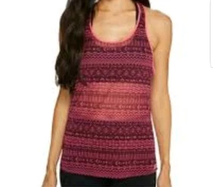 New Balance Womens Burgundy Mesh Tank Top Small  - Picture 1 of 3