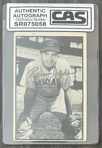 1953 Bowman Black & White #12 Ransom Jackson Authentic Auto Card (CAS Cert.) - Picture 1 of 3